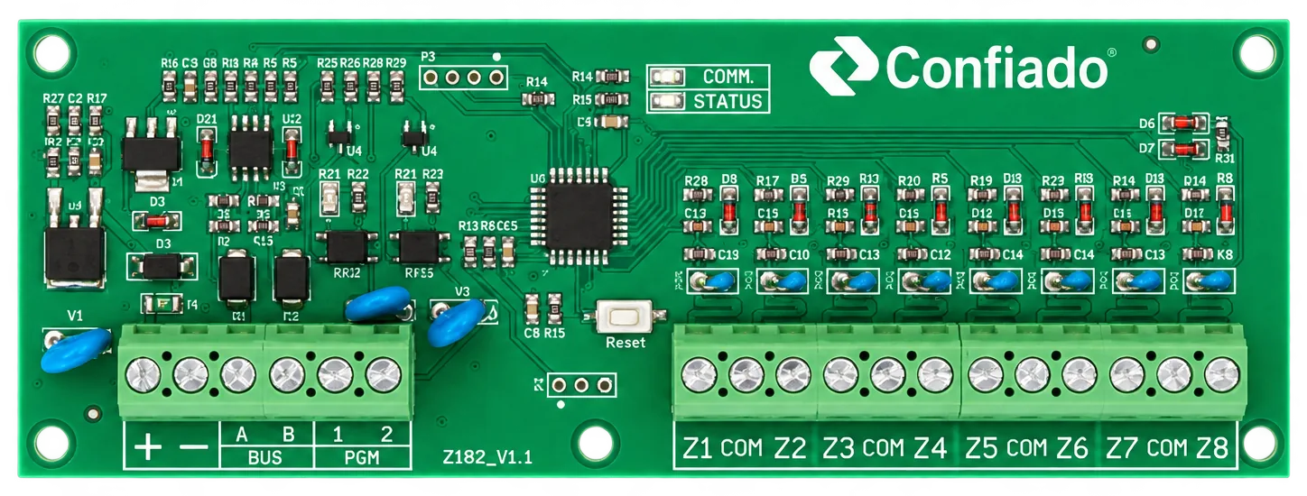 برد ماژول توسعه ورودی ZI82 Plus کانفیادو